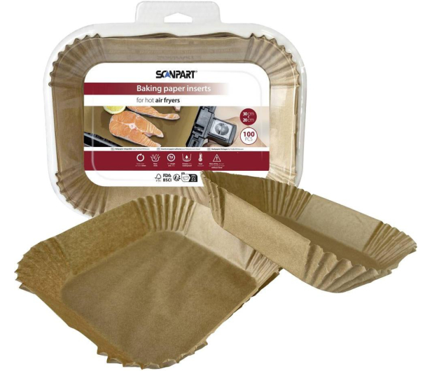 SCANPART papierowy wkład do air fryer 31x20,5cm 100 szt. - 1369403 - zdjęcie